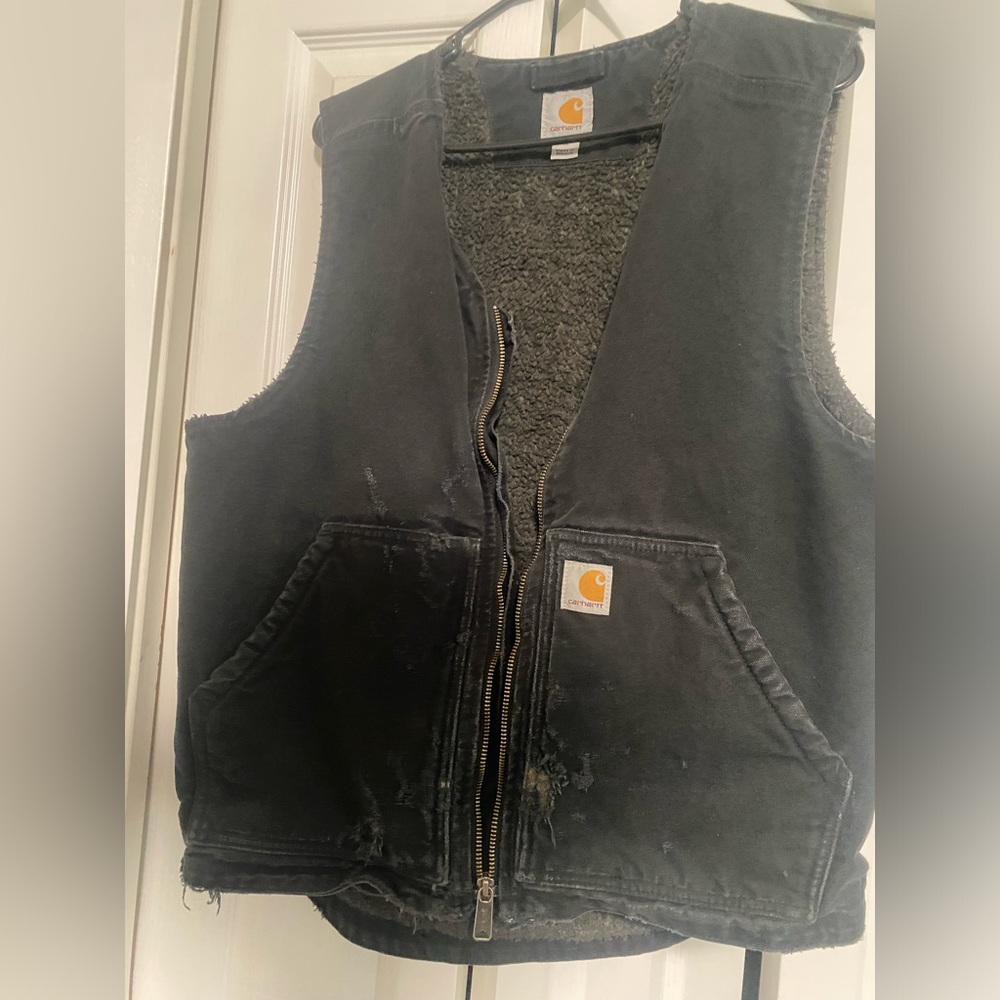 Carhartt vintage distressed work vest